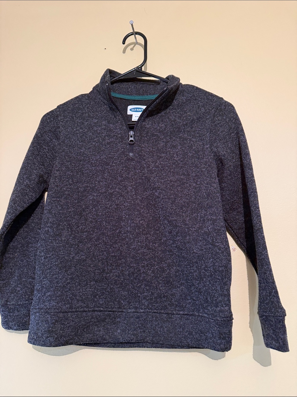 Old Navy Charcoal Heather Half-Zip Pullover Sweater
